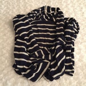 SPLENDID Black White Striped Cardigan